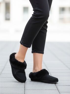 Sorel Shoes | Sorel Go Coffee Run Slippers Black -Suede Upper -Women's Size 8